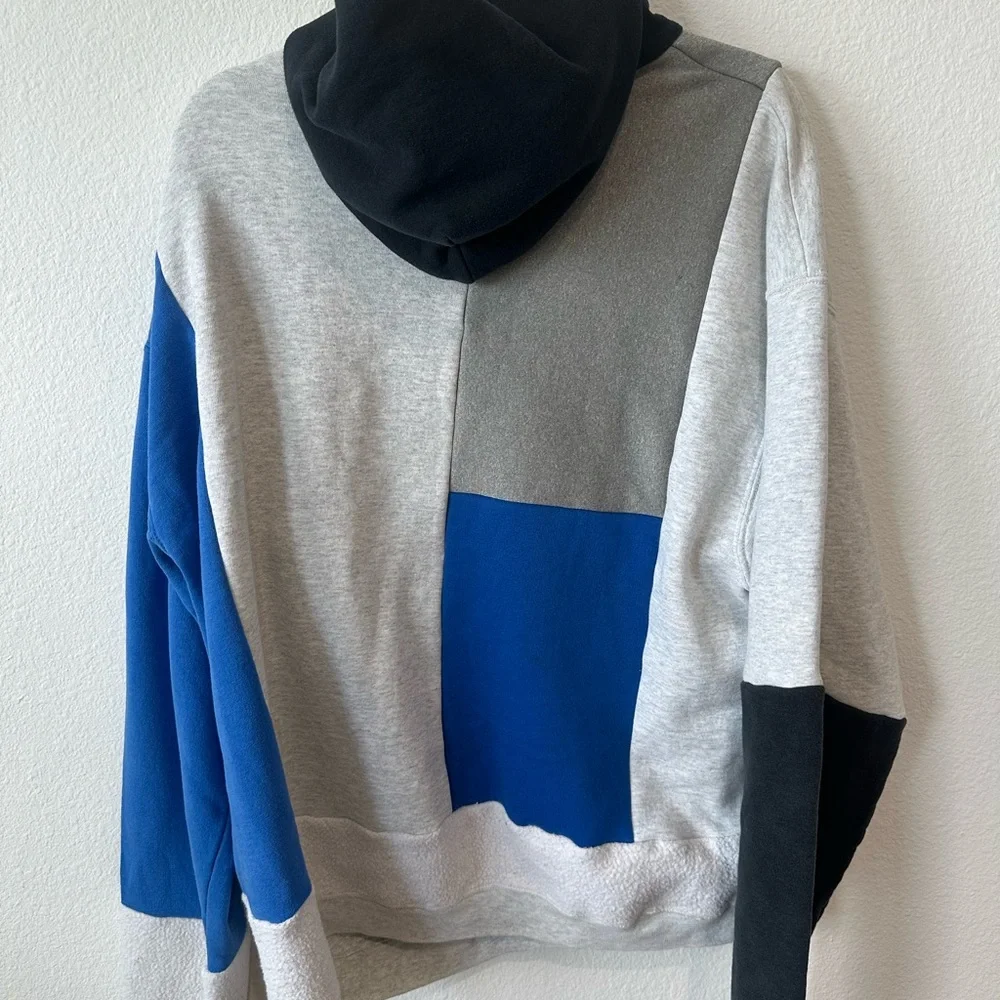 Detroit Lions Custom Blue and Gray Hoodie - Picture 3 of 3